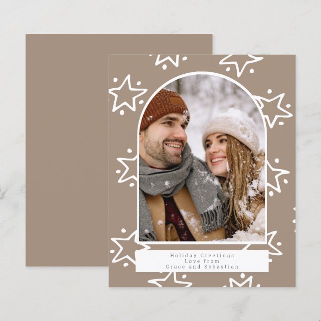 Lámina NAVIDADES de vacaciones de BUDGET Foto de estrella (Anverso / Reverso)
