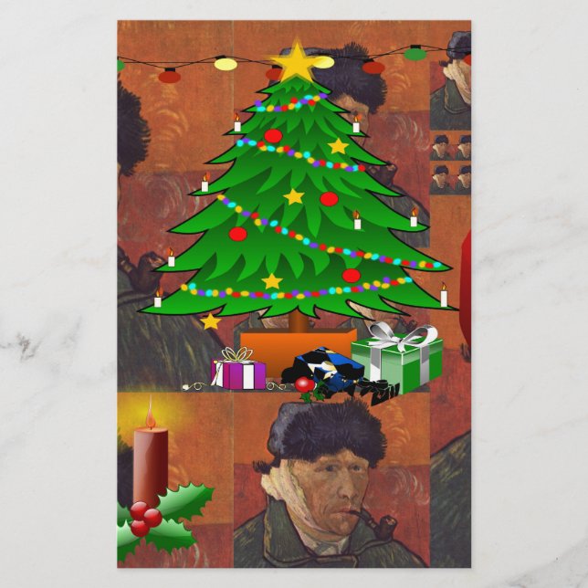 Lámina navidades de van gogh (Anverso)