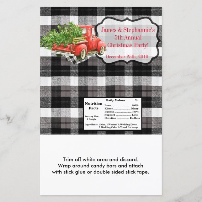 Lámina Navidades del camión XMAS del Envolvente de la bar (Anverso)