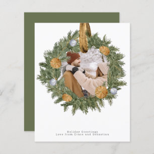 Lámina NAVIDADES del PRESUPUESTO Foto Rustic Wreath perso