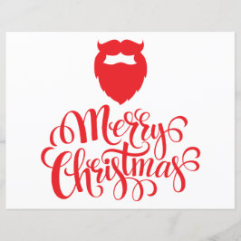 Lámina Navidades diseñan barba Santa
