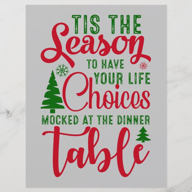 Lámina Navidades diseñan la temporada de elecciones (Anverso)