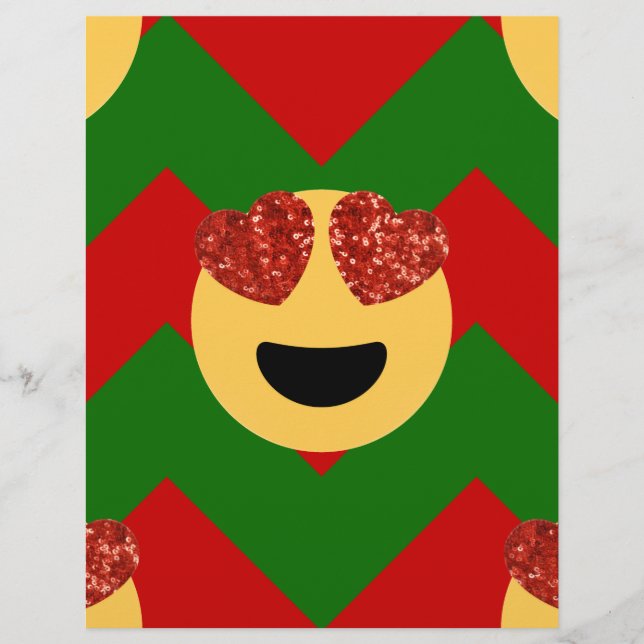 Lámina navidades emoji del ojo del corazón (Anverso)