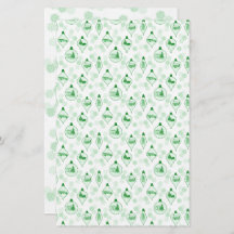 Navidades en toile en verde.