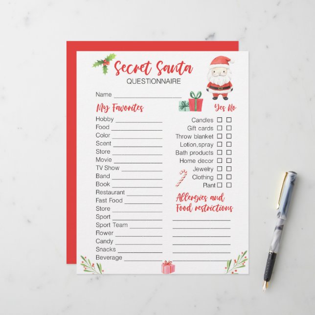 Lámina Navidades festivos secretos de Santa Festividad (Anverso/Reverso In Situ)