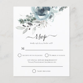 Lámina Navidades florales de invierno modernos con presup