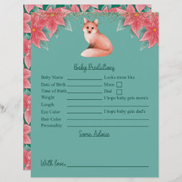 Lámina Navidades Fox Baby Shower Predictions And Advances