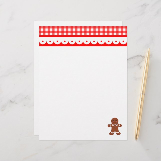 Lámina Navidades Gingerbread Letterhead (Anverso/Reverso In Situ)