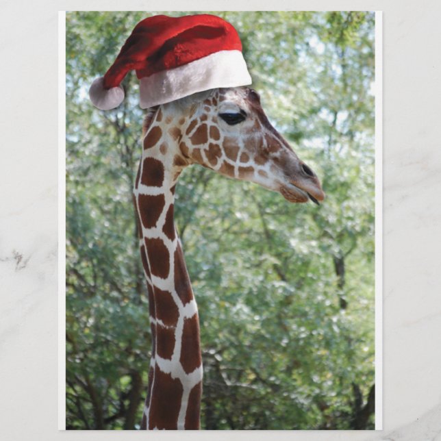 Lámina Navidades Giraffe (Anverso)