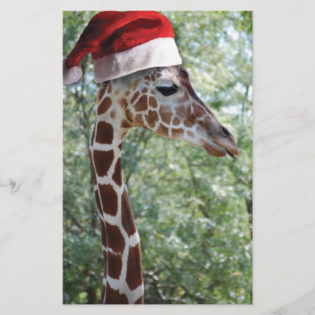 Lámina Navidades Giraffe (Anverso)