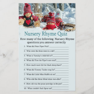 Lámina navidades gnome Nursery Rhyme Prueba de bebé ducha