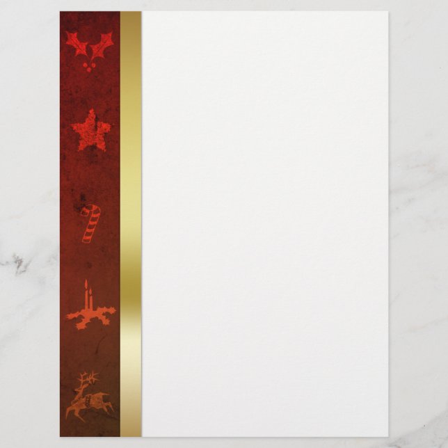 Lámina Navidades Grungy Vintage Gold (Anverso)