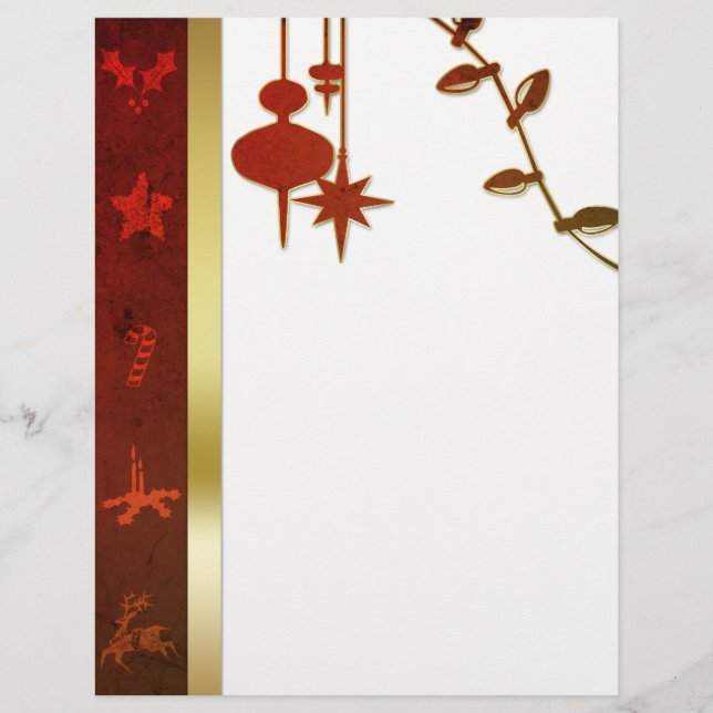 Lámina Navidades Grungy Vintage Gold (Anverso)