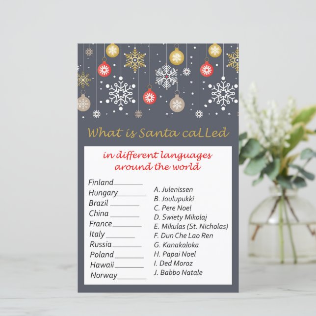 Lámina Navidades juguetes navidades en todo el mundo (Anverso de pie)