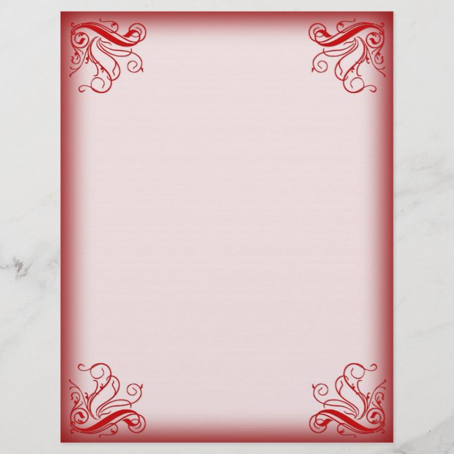 Lámina Navidades Letterhead Red (Anverso)
