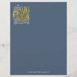 Lámina Navidades mágicos Tipografía Gold ID441