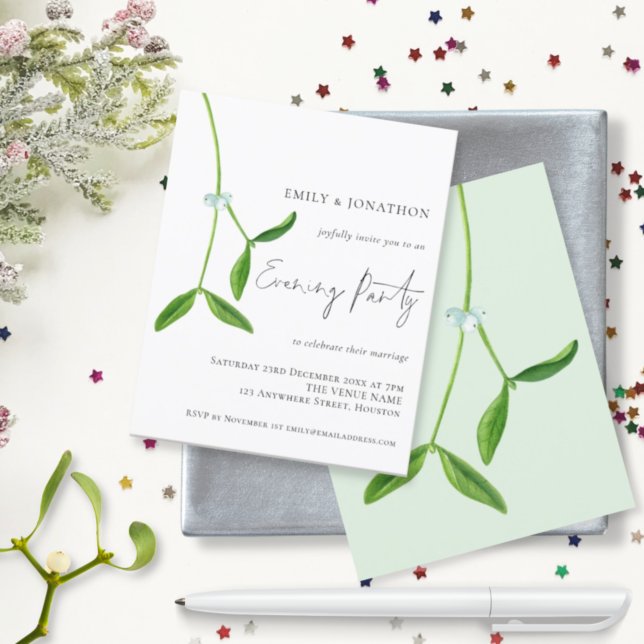 Lámina Navidades Mistletoe Presupuesto Boda Fiesta de Noc (Subido por el creador)