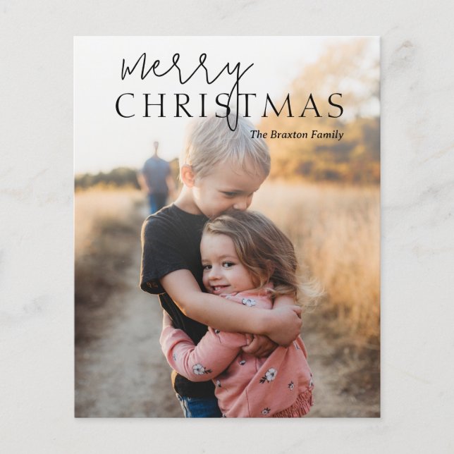 Lámina Navidades modernos de fotografía simple (Anverso)