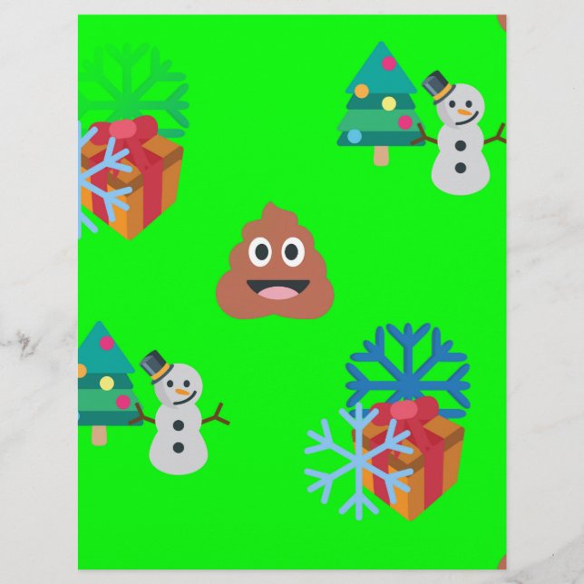 Lámina navidades poop emoji (Anverso)