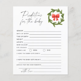 Lámina Navidades predicciones y consejos para bebés de in