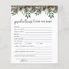 Lámina Navidades predicciones y consejos para bebés en to