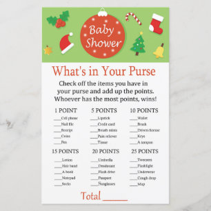 Lámina Navidades ¿Qué hay en tu juego de bolsos?