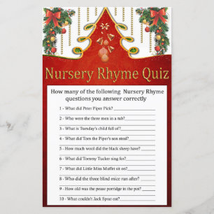 Lámina Navidades Rhyme de árbol de oro Rhyme Prueba de be