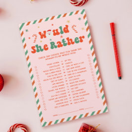 Lámina Navidades rosados Baby Shower Prefiere Jugar