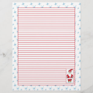 Lámina Navidades Santa Red Lin Snowflakes