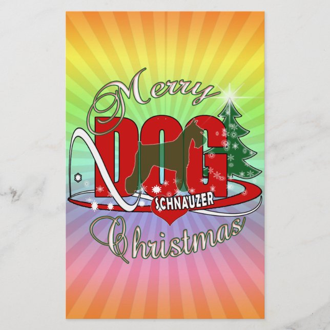 LÁMINA NAVIDADES SCHNAUZER (Anverso)