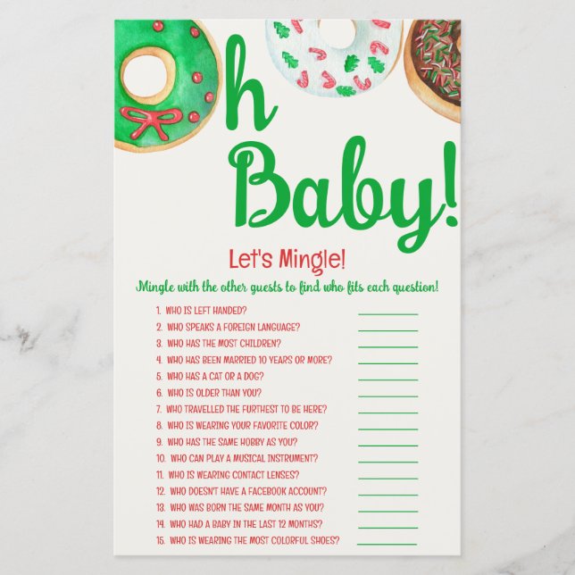 Lámina Navidades se burlan de Baby Shower, hagamos un sol (Anverso)