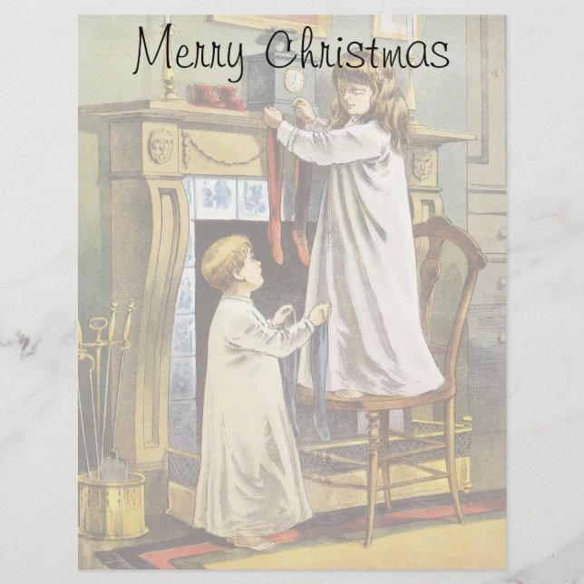 Lámina Navidades victorianos, artículos de Navidades infa (Anverso)