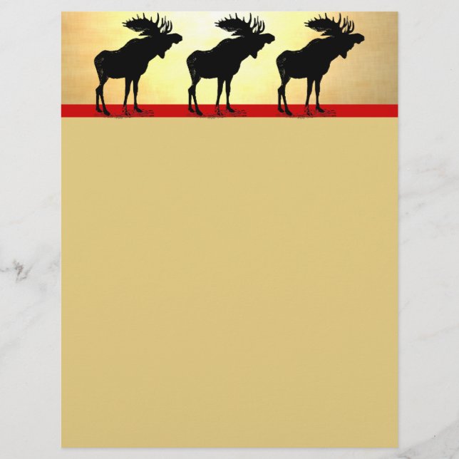 Lámina Navidades Vintage Moose (Anverso)