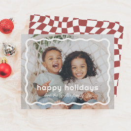 Lámina Navidades Wavy Retro Foto presupuesto para vacacio