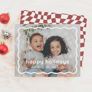 Lámina Navidades Wavy Retro Foto presupuesto para vacacio