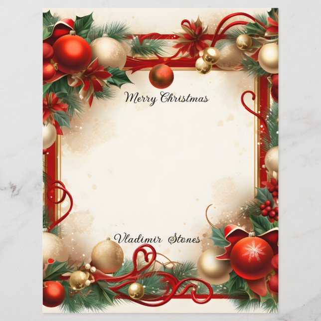 Lámina Navidades y vacaciones (Anverso)