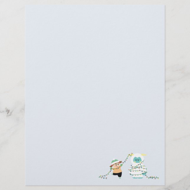 Lámina Navidades Yeti (Anverso)