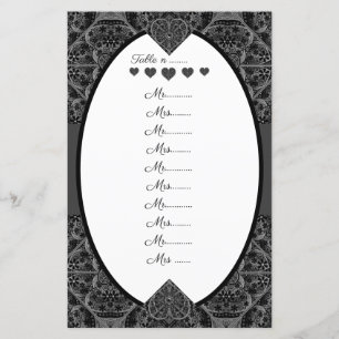 Lámina Negro de cerámica de encaje