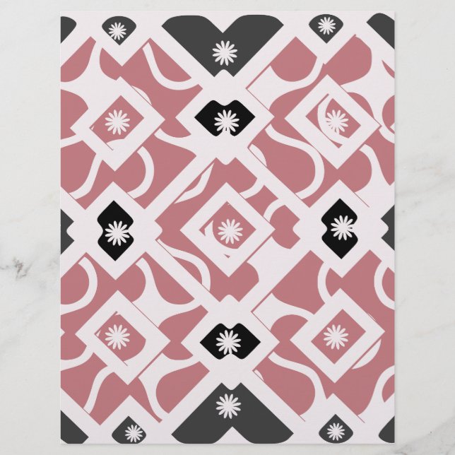 Lámina Negro y rosa negrita (Anverso)