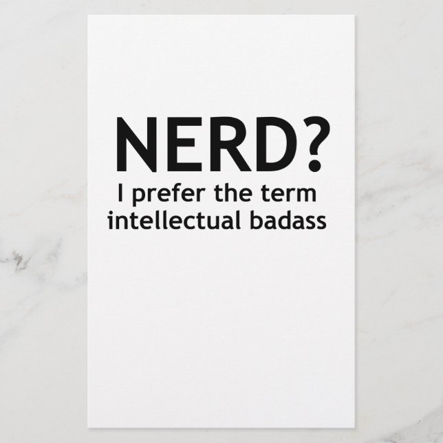Lámina ¿Nerd? Diseño divertido y original (Anverso)