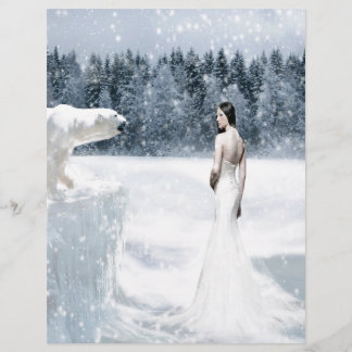 Lámina Nieve abstracta de fantasía