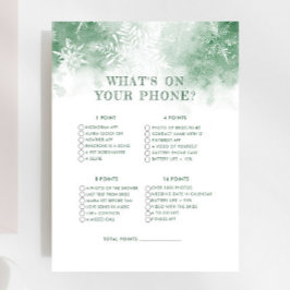 Lámina Nieve enamorada ¿Qué hay en tu teléfono?