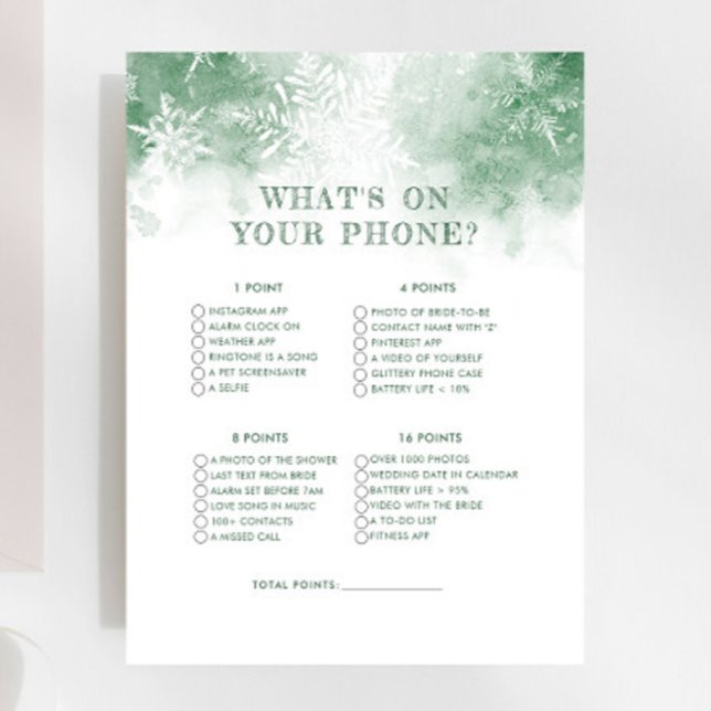 Lámina Nieve enamorada ¿Qué hay en tu teléfono? (Subido por el creador)