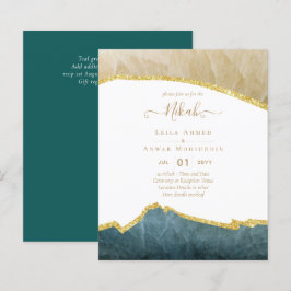 Lámina NIKAH - Invitaciones a la boda de la Agate Gold BU