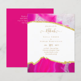 Lámina NIKAH - Invitaciones a la boda de la Agate Gold BU
