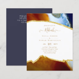 Lámina NIKAH - Invitaciones a la boda de la Agate Gold BU