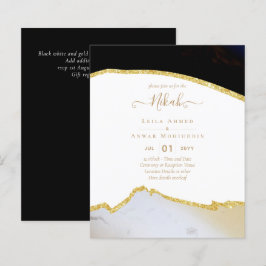 Lámina NIKAH - Invitaciones a la boda de la Agate Gold BU