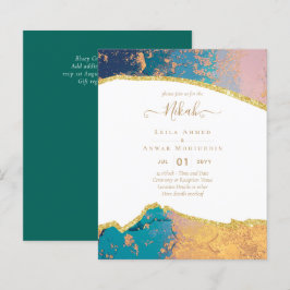 Lámina NIKAH - Invitaciones a la boda de la Agate Gold BU