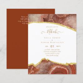 Lámina NIKAH - Invitaciones a la boda de la Agate Gold BU