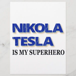 Lámina Nikola Tesla Es Mi Superhéroe